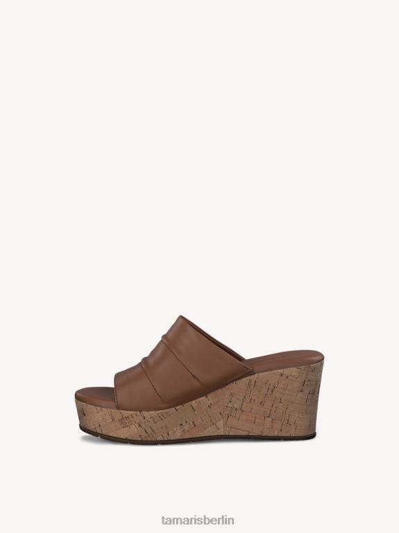de Tamaris Frauen Leder-Pantolette - Beige/Cuoio 0LHV4230 Schuhe