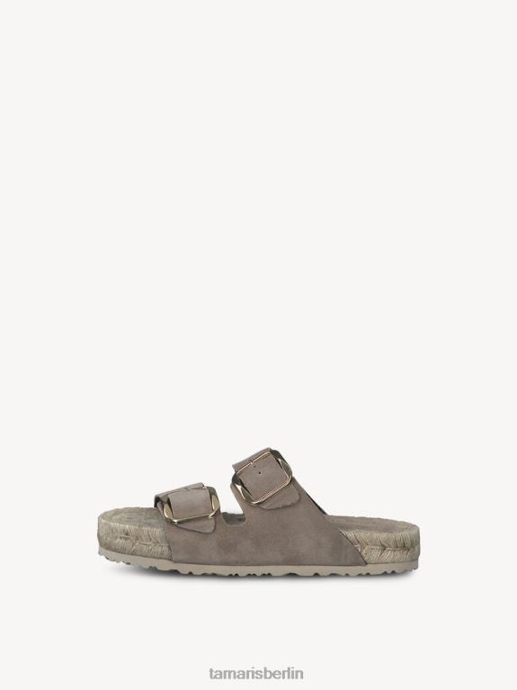 de Tamaris Frauen Leder-Pantolette – Beige/Helles Taupe 0LHV42334 Schuhe