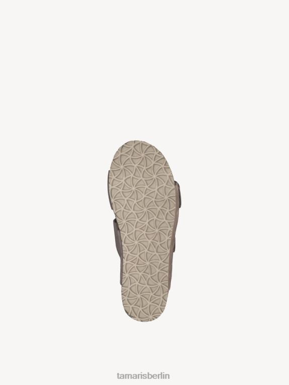 de Tamaris Frauen Leder-Pantolette – Beige/Helles Taupe 0LHV42334 Schuhe