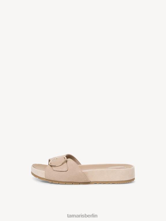 de Tamaris Frauen Leder-Pantolette – Beige/Sand 0LHV41275 Schuhe