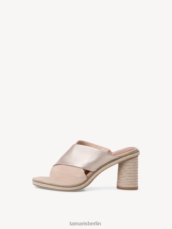 de Tamaris Frauen Leder-Pantolette – Beige/Sand 0LHV4830 Schuhe