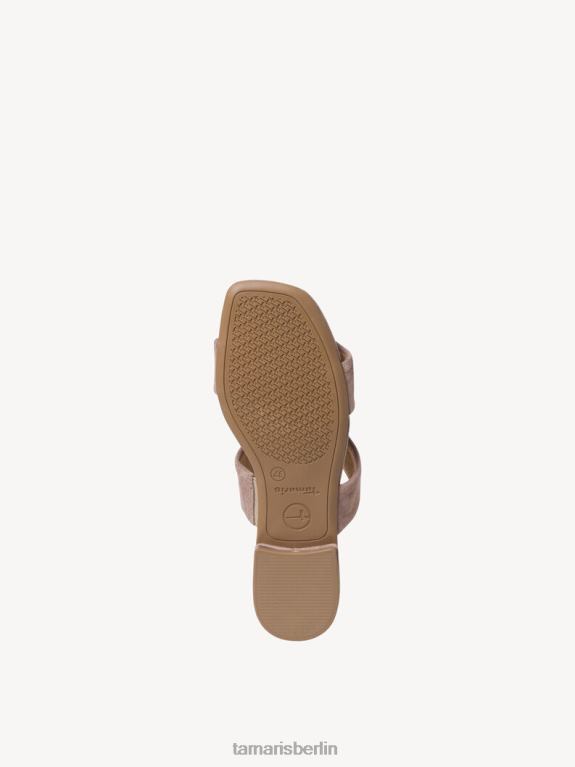 de Tamaris Frauen Leder-Pantolette – Beige/Taupe-Wildleder 0LHV41028 Schuhe
