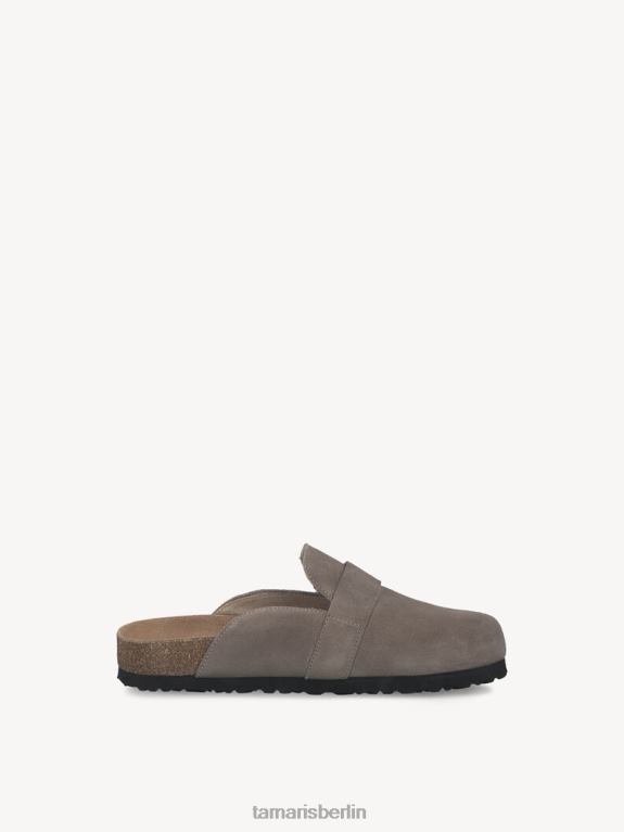 de Tamaris Frauen Leder-Pantolette – Beige/Taupe-Wildleder 0LHV4264 Schuhe