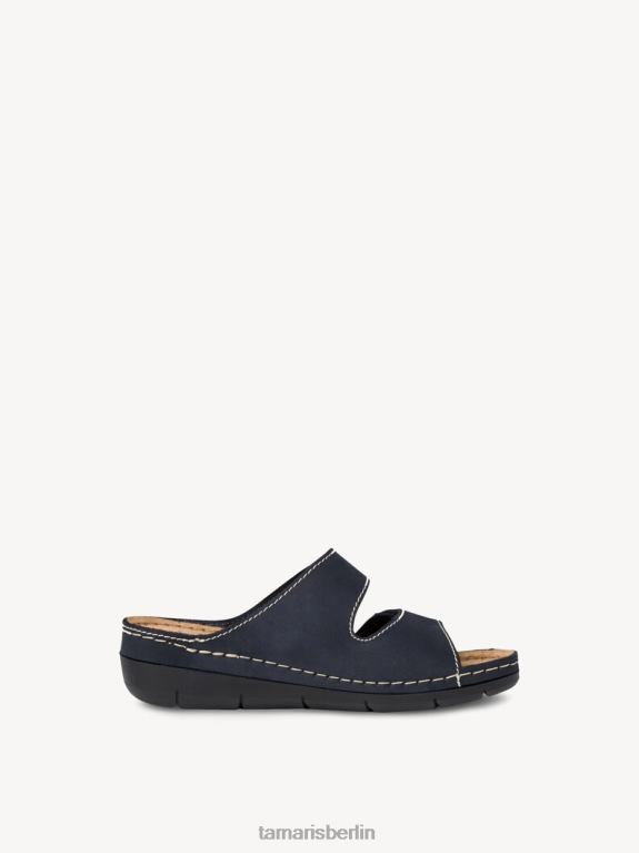 de Tamaris Frauen Leder-Pantolette – Blau/Marineblau 0LHV42158 Schuhe