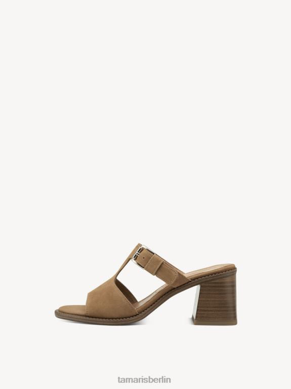 de Tamaris Frauen Leder-Pantolette – Braun/Camel 0LHV41152 Schuhe