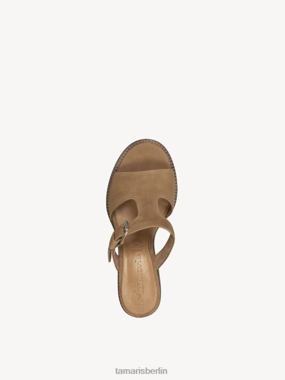 de Tamaris Frauen Leder-Pantolette – Braun/Camel 0LHV41152 Schuhe