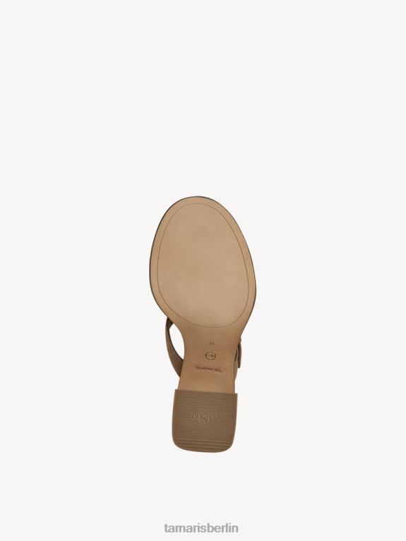 de Tamaris Frauen Leder-Pantolette – Braun/Camel 0LHV41152 Schuhe