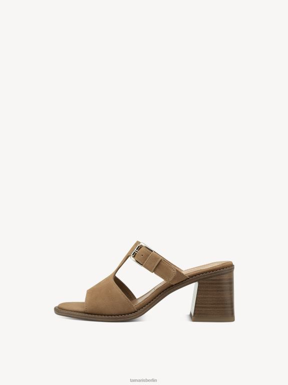 de Tamaris Frauen Leder-Pantolette – Braun/Camel 0LHV41152 Schuhe