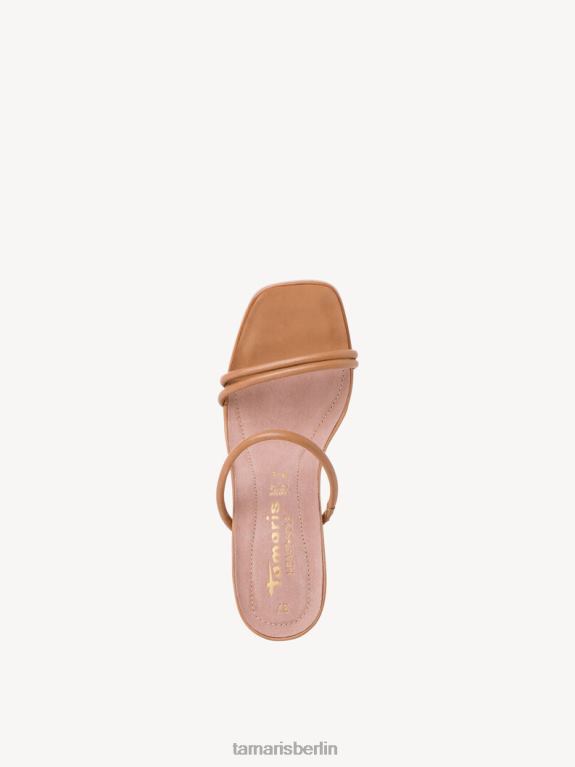 de Tamaris Frauen Leder-Pantolette - Braun/Nuss 0LHV42141 Schuhe