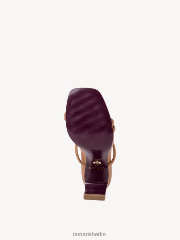 de Tamaris Frauen Leder-Pantolette - Braun/Nuss 0LHV42141 Schuhe