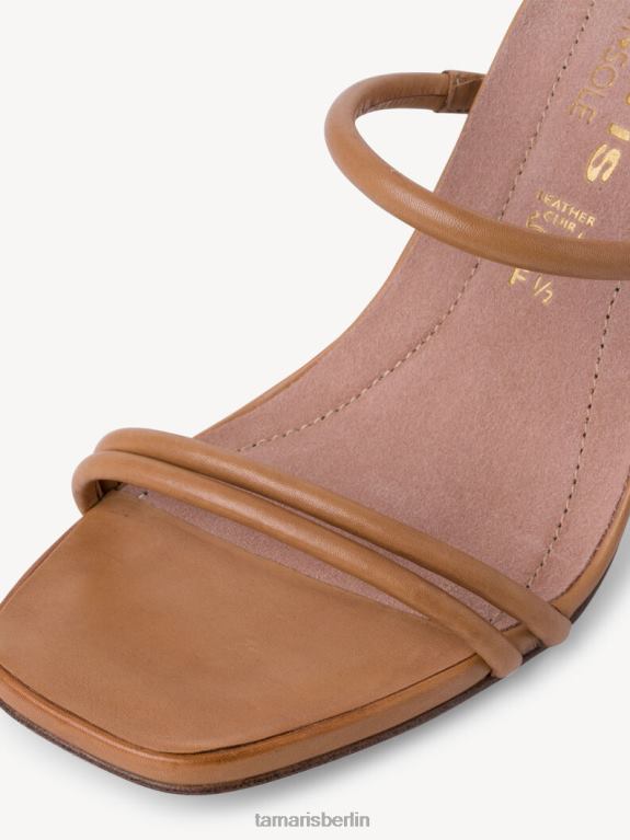 de Tamaris Frauen Leder-Pantolette - Braun/Nuss 0LHV42141 Schuhe