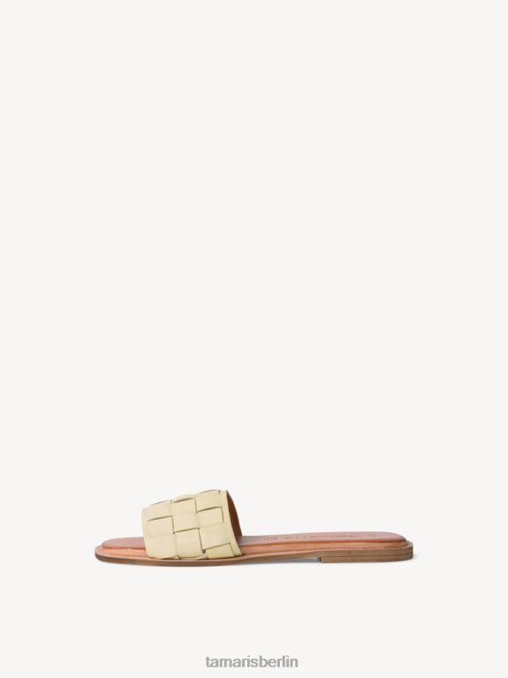 de Tamaris Frauen Leder-Pantolette – Gelb/Zartzitrone 0LHV41011 Schuhe
