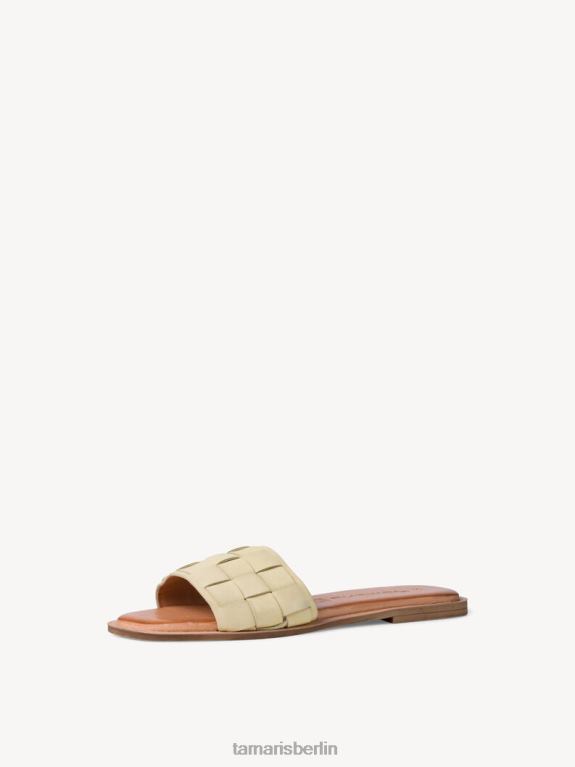 de Tamaris Frauen Leder-Pantolette – Gelb/Zartzitrone 0LHV41011 Schuhe
