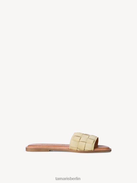 de Tamaris Frauen Leder-Pantolette – Gelb/Zartzitrone 0LHV41011 Schuhe
