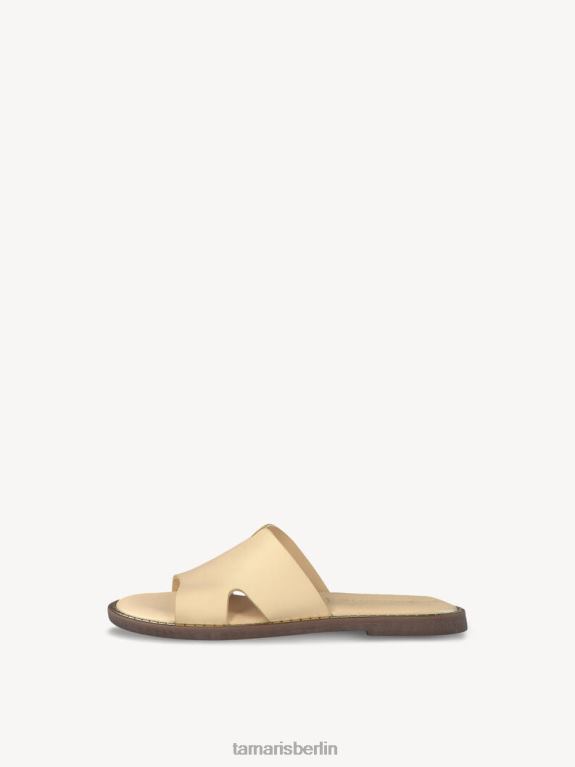 de Tamaris Frauen Leder-Pantolette – Gelb/Zartzitrone 0LHV41361 Schuhe