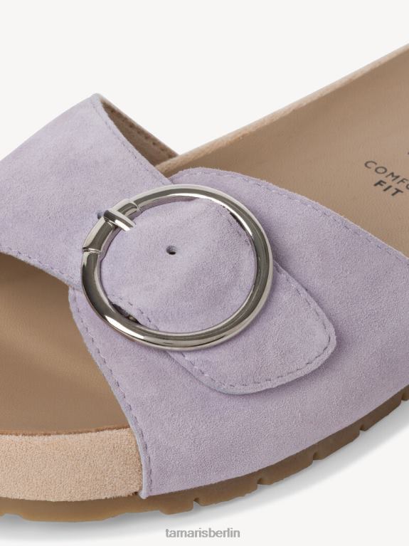 de Tamaris Frauen Leder-Pantolette – Lila/Lavendel 0LHV41122 Schuhe
