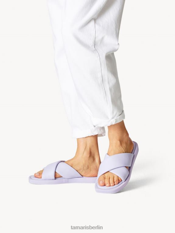 de Tamaris Frauen Leder-Pantolette – Lila/Lavendel 0LHV4120 Schuhe