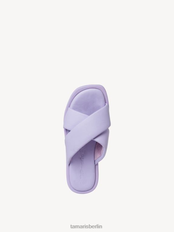 de Tamaris Frauen Leder-Pantolette – Lila/Lavendel 0LHV4120 Schuhe