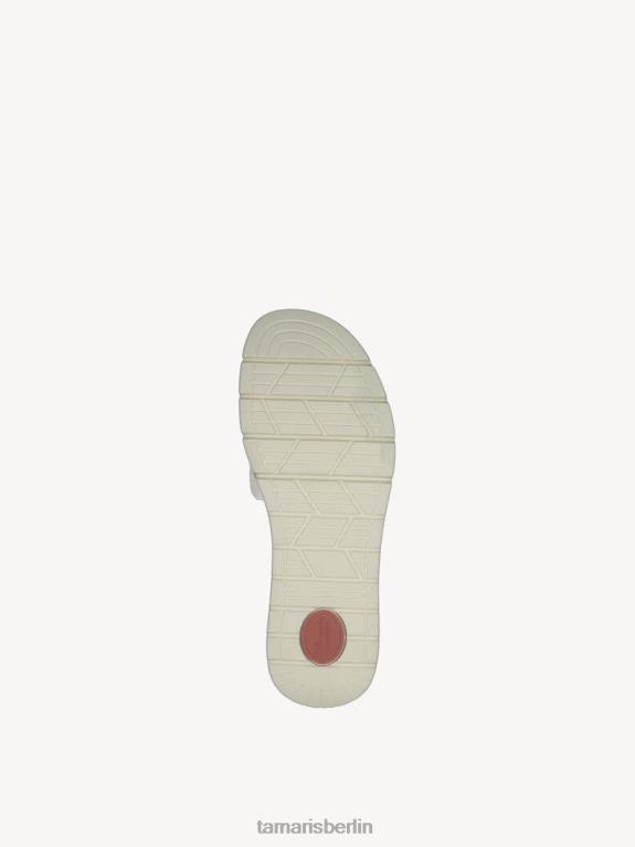 de Tamaris Frauen Leder-Pantolette – Metallic/Wolkiges Gold 0LHV4106 Schuhe