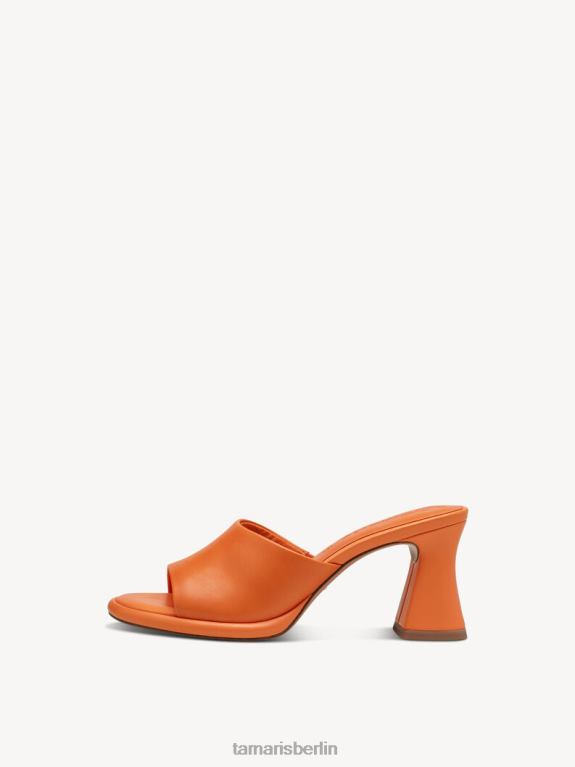 de Tamaris Frauen Leder-Pantolette - Orange 0LHV4279 Schuhe
