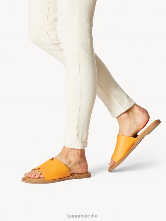 de Tamaris Frauen Leder-Pantolette - Orange 0LHV4397 Schuhe