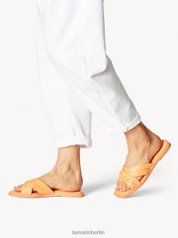 de Tamaris Frauen Leder-Pantolette – Orange/Papaya 0LHV4812 Schuhe