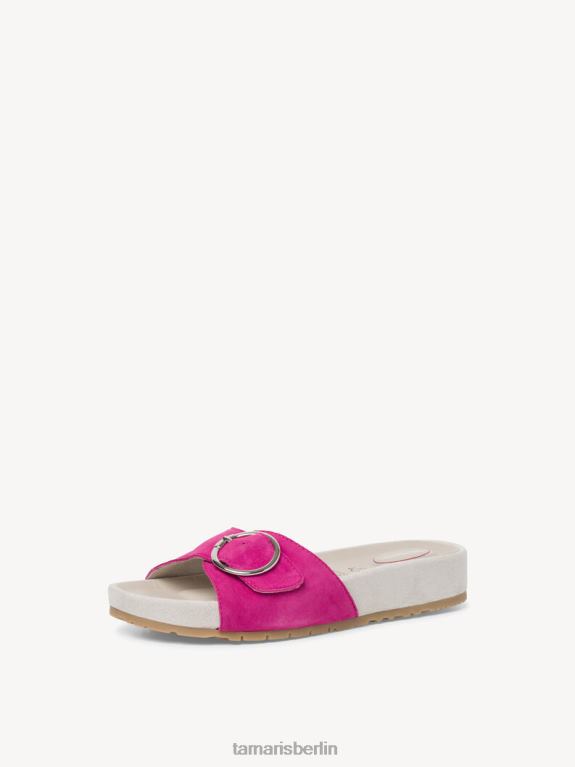 de Tamaris Frauen Leder-Pantolette – Rosa/Fuchia 0LHV4316 Schuhe