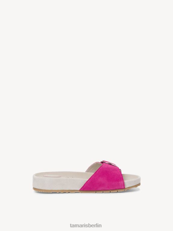de Tamaris Frauen Leder-Pantolette – Rosa/Fuchia 0LHV4316 Schuhe