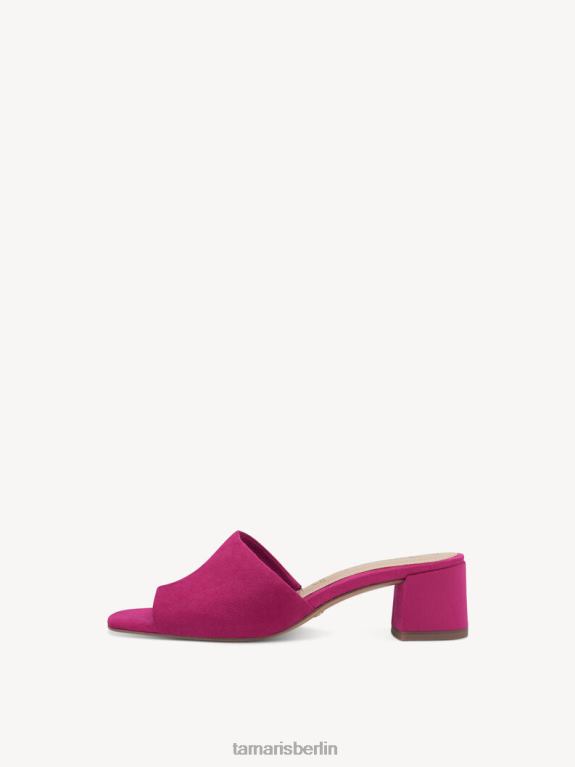 de Tamaris Frauen Leder-Pantolette – Rosa/Fuchia 0LHV4362 Schuhe