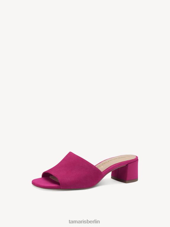 de Tamaris Frauen Leder-Pantolette – Rosa/Fuchia 0LHV4362 Schuhe