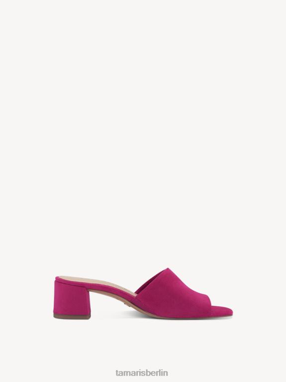 de Tamaris Frauen Leder-Pantolette – Rosa/Fuchia 0LHV4362 Schuhe