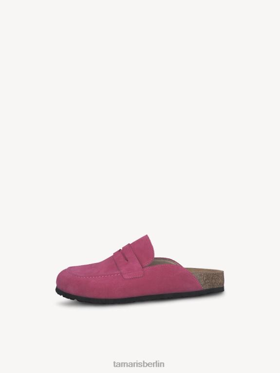 de Tamaris Frauen Leder-Pantolette – Rosa/Fuchia 0LHV4375 Schuhe