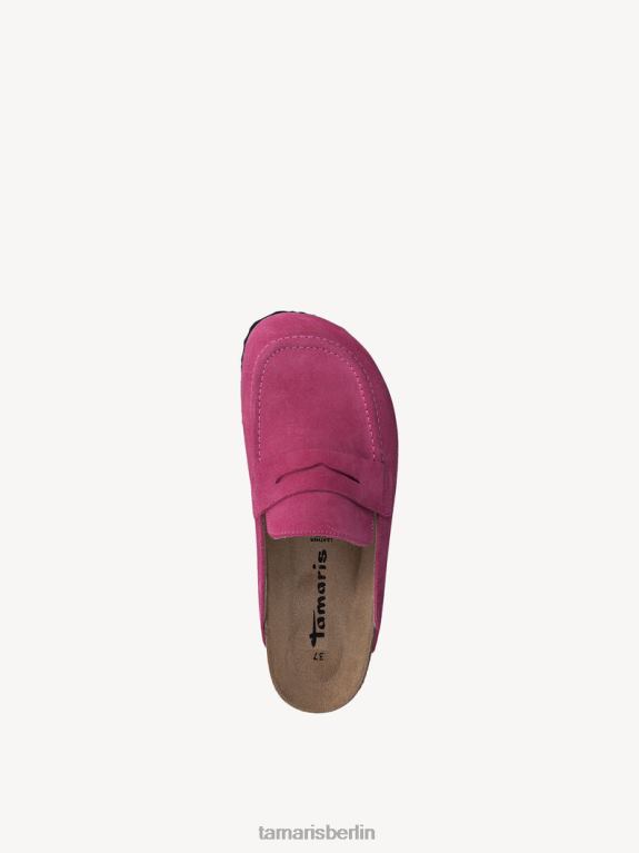 de Tamaris Frauen Leder-Pantolette – Rosa/Fuchia 0LHV4375 Schuhe
