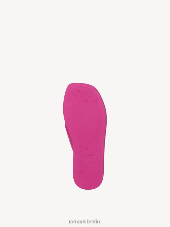 de Tamaris Frauen Leder-Pantolette – Rosa/Fuchia 0LHV4485 Schuhe