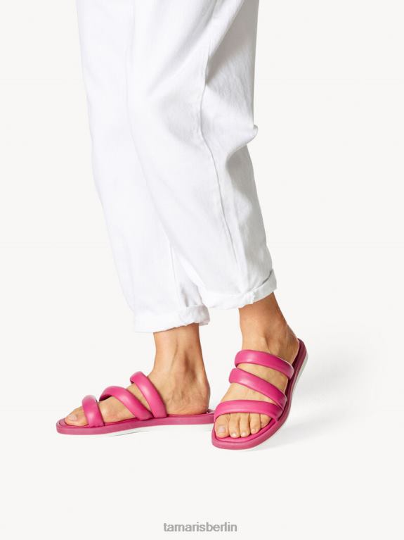de Tamaris Frauen Leder-Pantolette – Rosa/Fuchia 0LHV4694 Schuhe