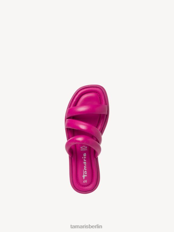 de Tamaris Frauen Leder-Pantolette – Rosa/Fuchia 0LHV4694 Schuhe