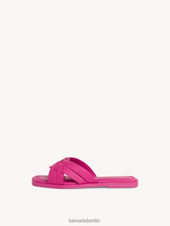 de Tamaris Frauen Leder-Pantolette – Rosa/Fuchia 0LHV4730 Schuhe