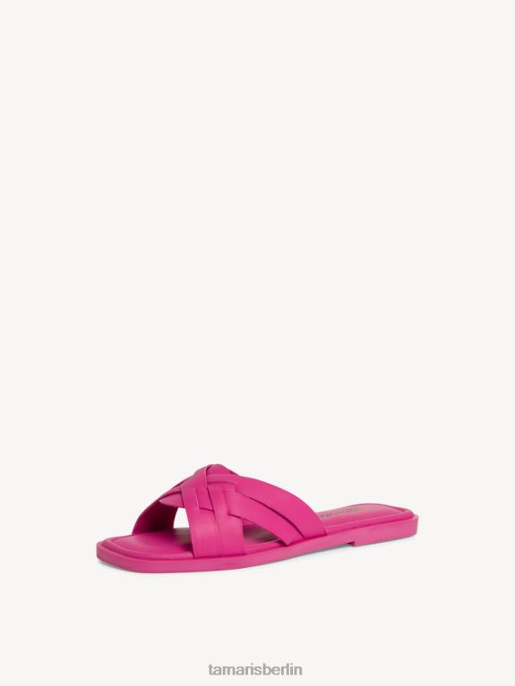 de Tamaris Frauen Leder-Pantolette – Rosa/Fuchia 0LHV4730 Schuhe