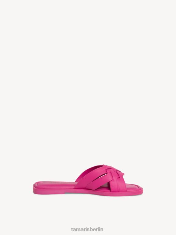 de Tamaris Frauen Leder-Pantolette – Rosa/Fuchia 0LHV4730 Schuhe