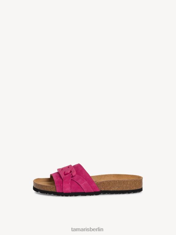 de Tamaris Frauen Leder-Pantolette – Rosa/Fuchia 0LHV4967 Schuhe