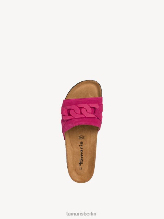 de Tamaris Frauen Leder-Pantolette – Rosa/Fuchia 0LHV4967 Schuhe