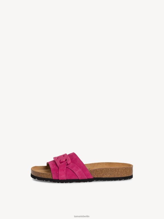 de Tamaris Frauen Leder-Pantolette – Rosa/Fuchia 0LHV4967 Schuhe