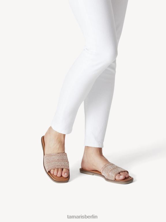 de Tamaris Frauen Leder-Pantolette – Rose/Rose Glam 0LHV41104 Schuhe