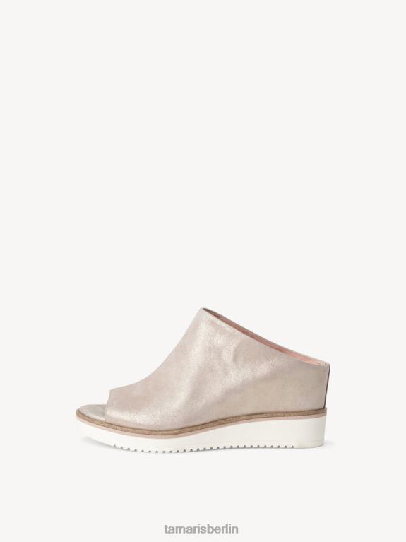 de Tamaris Frauen Leder-Pantolette - Rose/Rose Pearl 0LHV42139 Schuhe