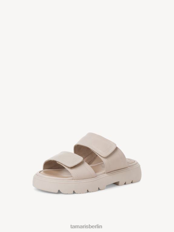 de Tamaris Frauen Leder-Pantolette – Weiß/Offwhite 0LHV41329 Schuhe