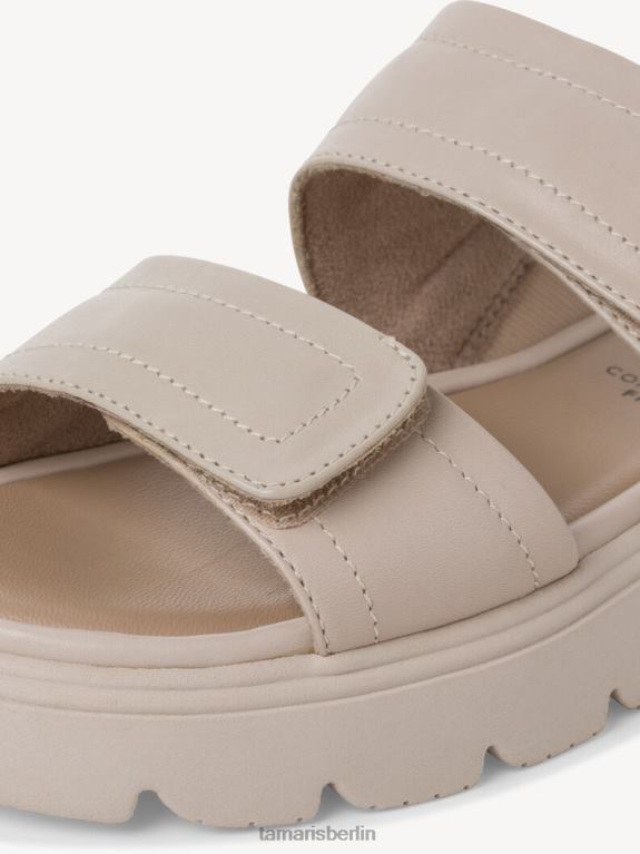 de Tamaris Frauen Leder-Pantolette – Weiß/Offwhite 0LHV41329 Schuhe