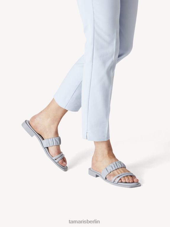 de Tamaris Frauen Leder-Pantolette - blau/hellblau 0LHV41567 Schuhe