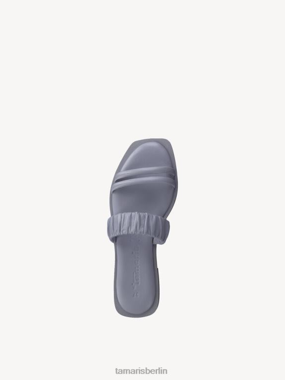 de Tamaris Frauen Leder-Pantolette - blau/hellblau 0LHV41567 Schuhe