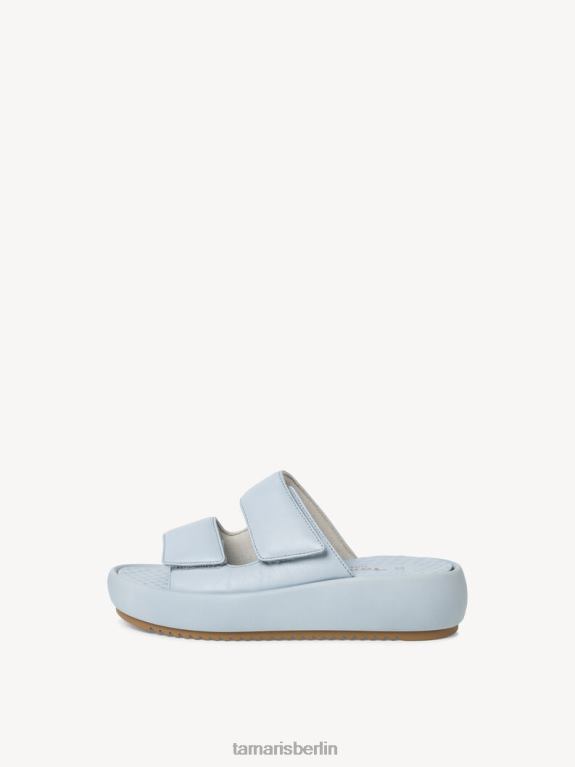 de Tamaris Frauen Leder-Pantolette - blau/hellblau 0LHV4307 Schuhe