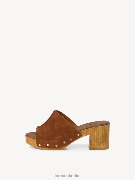 de Tamaris Frauen Leder-Pantolette - braun/cognac 0LHV41600 Schuhe
